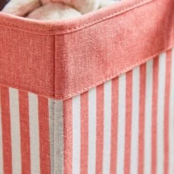 Set Of 2 Stripe Foldable Boxes 15 Set Of 2 Stripe Foldable Boxes -Dunelm 30834876 alt01