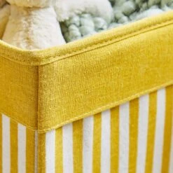 Set Of 2 Stripe Foldable Boxes 11 Set Of 2 Stripe Foldable Boxes -Dunelm 30834877 alt01