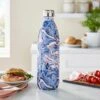 1L Water Flask, Navy And Pink Marble 2 1L Water Flask, Navy And Pink Marble -Dunelm 30834971