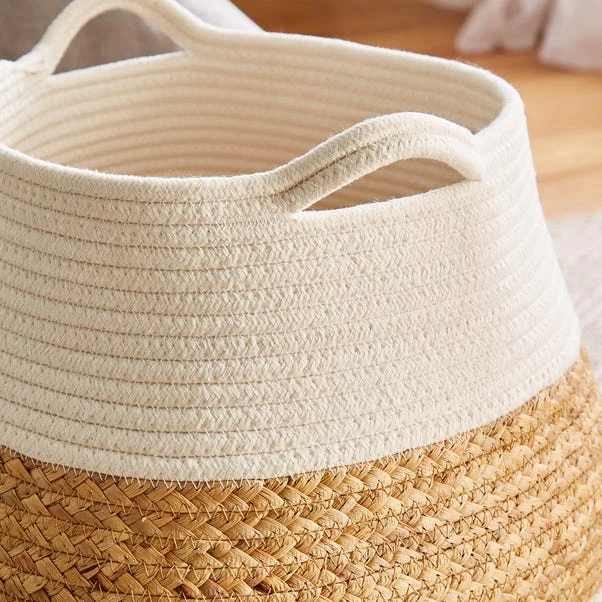 Mixed Material Belly Basket 4 Mixed Material Belly Basket - Image 2