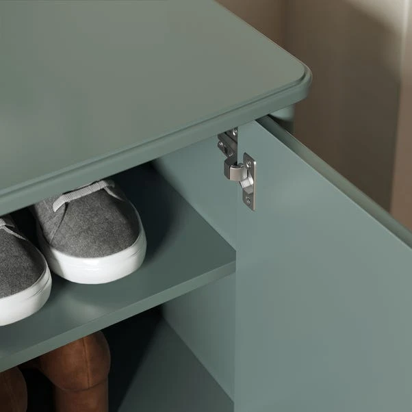 Remi Scalloped Hallway Unit, Lilypad Green 6 Remi Scalloped Hallway Unit, Lilypad Green - Image 4