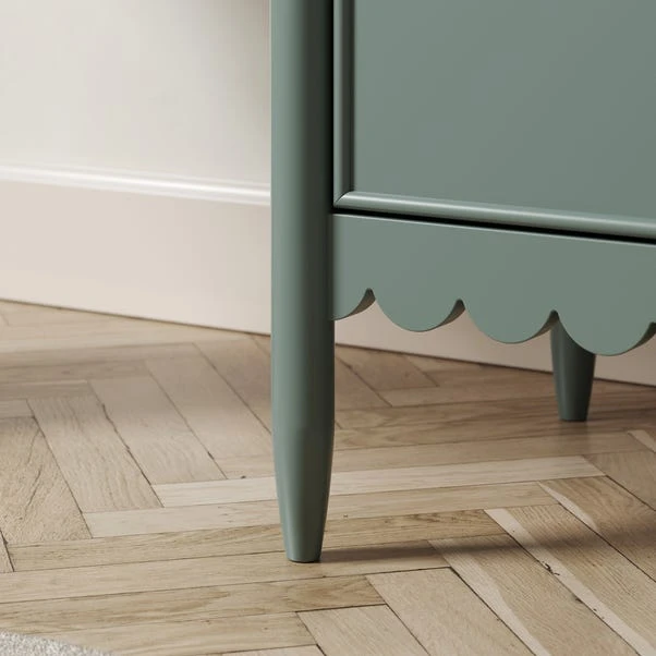 Remi Scalloped Hallway Unit, Lilypad Green 7 Remi Scalloped Hallway Unit, Lilypad Green - Image 5