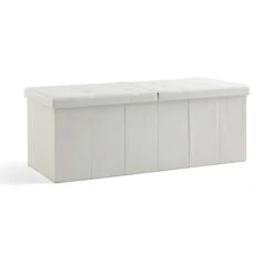 Faux Linen Bed Ottoman -Dunelm 30835302 alt02