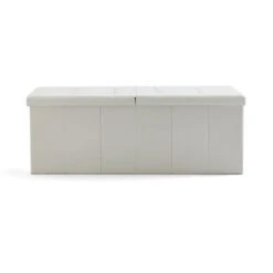Faux Linen Bed Ottoman -Dunelm 30835302 alt03