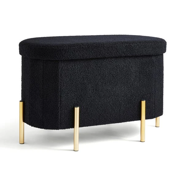 Boucle Lozenge Ottoman 11 Boucle Lozenge Ottoman - Image 9