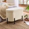 Boucle Lozenge Ottoman 1 Boucle Lozenge Ottoman -Dunelm 30835304