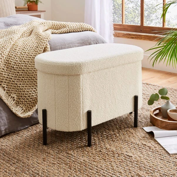 Boucle Lozenge Ottoman 3 Boucle Lozenge Ottoman