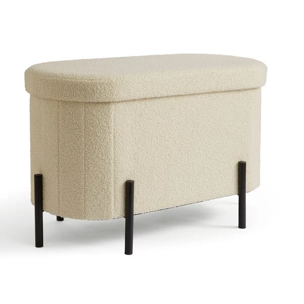 Boucle Lozenge Ottoman 6 Boucle Lozenge Ottoman - Image 4