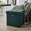 Velvet Cube Ottoman 2 Velvet Cube Ottoman -Dunelm 30835306