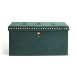 Velvet Rectangular Ottoman 24 Velvet Rectangular Ottoman -Dunelm 30835307 alt02