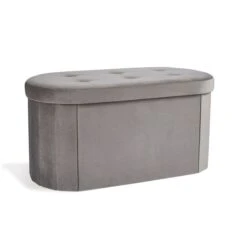 Velvet Lozenge Ottoman 16 Velvet Lozenge Ottoman -Dunelm 30835311 alt03