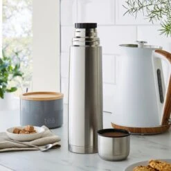 Hot Drinks Flask Stainless Steel 13 Hot Drinks Flask Stainless Steel -Dunelm 30846839 alt01