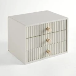 Modern Luxe Ribbed Desktop Storage 7 Modern Luxe Ribbed Desktop Storage -Dunelm 30861501 alt02