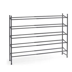 5 Tier Extendable Metal Shoe Rack 16 5 Tier Extendable Metal Shoe Rack -Dunelm 30862494 alt03
