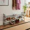 3 Tier Extendable Metal Shoe Rack 2 3 Tier Extendable Metal Shoe Rack -Dunelm 30862751