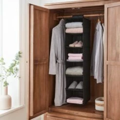 Fabric Hanging Organiser 13 Fabric Hanging Organiser -Dunelm 30866817