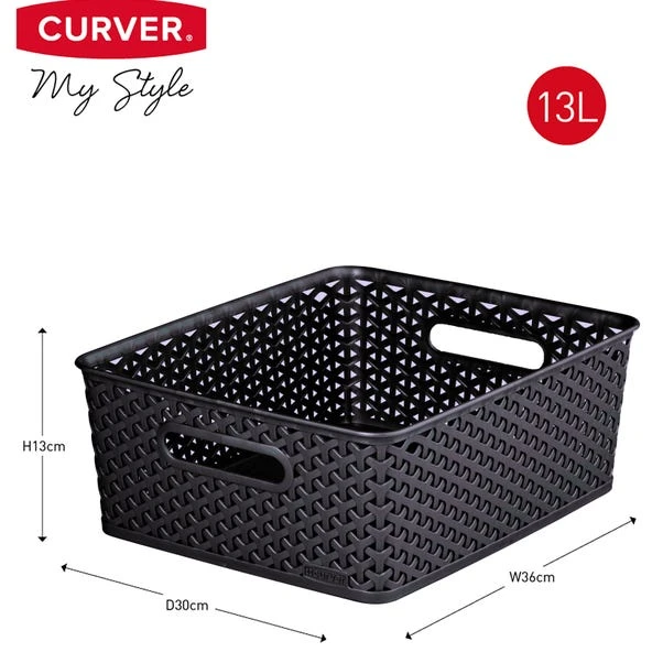 Curver My Style Dark Grey Basket 17 Curver My Style Dark Grey Basket - Image 15