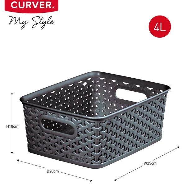 Curver My Style Dark Grey Basket 12 Curver My Style Dark Grey Basket - Image 10