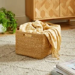 Seagrass Storage Basket 17 Seagrass Storage Basket -Dunelm 30876048