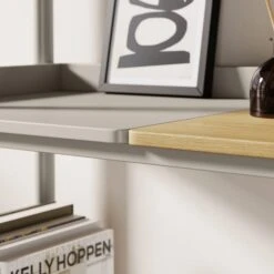 Halsey Tall Shelving Unit, Oak Effect -Dunelm 30878041 alt02