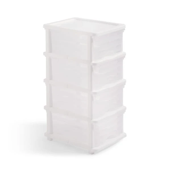 Plastic 4 Drawer Storage Tower Unit 18 Plastic 4 Drawer Storage Tower Unit - Image 16