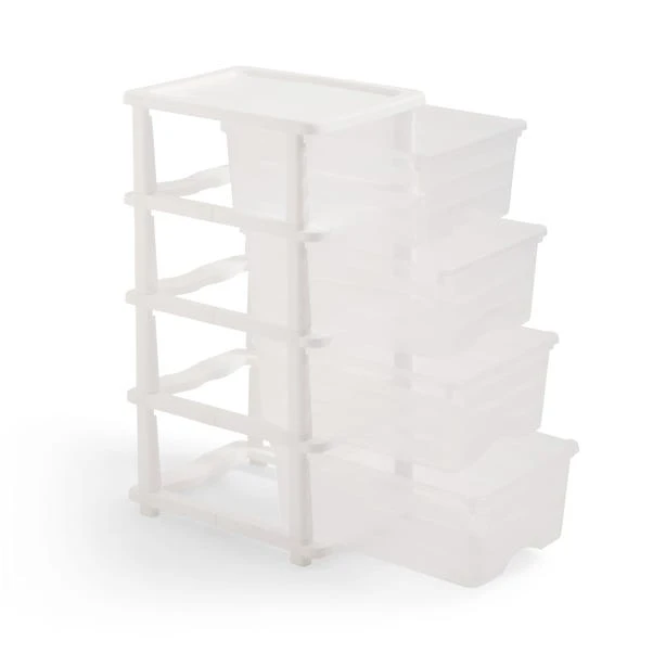 Plastic 4 Drawer Storage Tower Unit 19 Plastic 4 Drawer Storage Tower Unit - Image 17