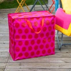 Rex London Red On Pink Spotlight Jumbo Bag