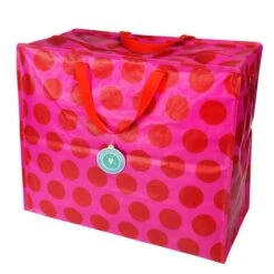 Rex London Red On Pink Spotlight Jumbo Bag -Dunelm 30882727 alt03