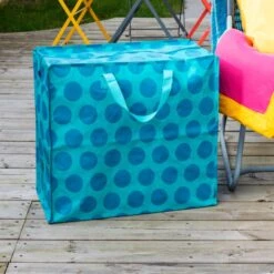 Rex London Blue On Turquoise Spotlight Jumbo Bag