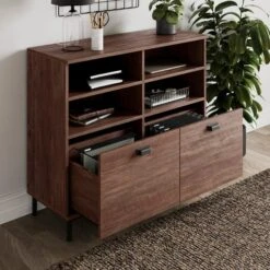 Fulton Office Storage Cabinet, Pine -Dunelm 30885901 alt01