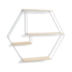 Hexagon Industrial Wall Shelf -Dunelm 30889620 alt02