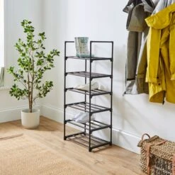 Dunelm 23 6 Tier Plastic Shoe Rack
