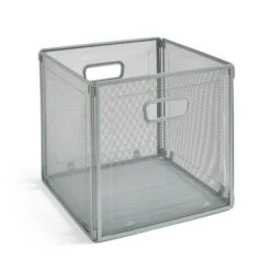 Wire Mesh Storage Box 19 Wire Mesh Storage Box -Dunelm 30890953 alt02