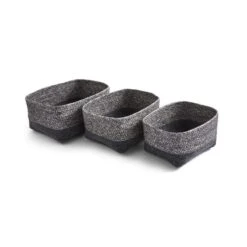 Set Of 3 Monochrome Industrial Baskets -Dunelm 30891246 alt04