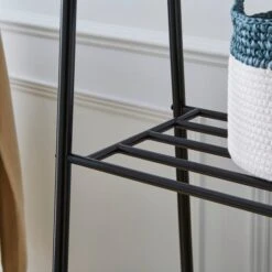 Multifunctional Metal Clothes Rail With Shelves 9 Multifunctional Metal Clothes Rail With Shelves -Dunelm 30891261 alt01