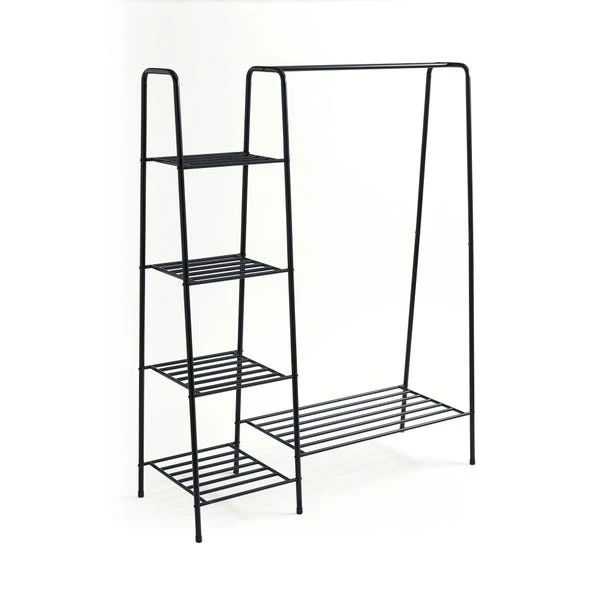 Multifunctional Metal Clothes Rail With Shelves 5 Multifunctional Metal Clothes Rail With Shelves - Image 3