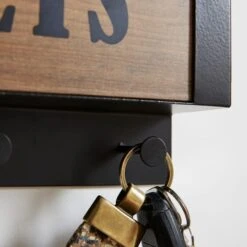 Fulton Letter Rack & Key Hooks 6 Fulton Letter Rack & Key Hooks -Dunelm 30893748 alt01