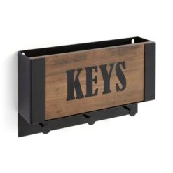 Fulton Letter Rack & Key Hooks 7 Fulton Letter Rack & Key Hooks -Dunelm 30893748 alt02