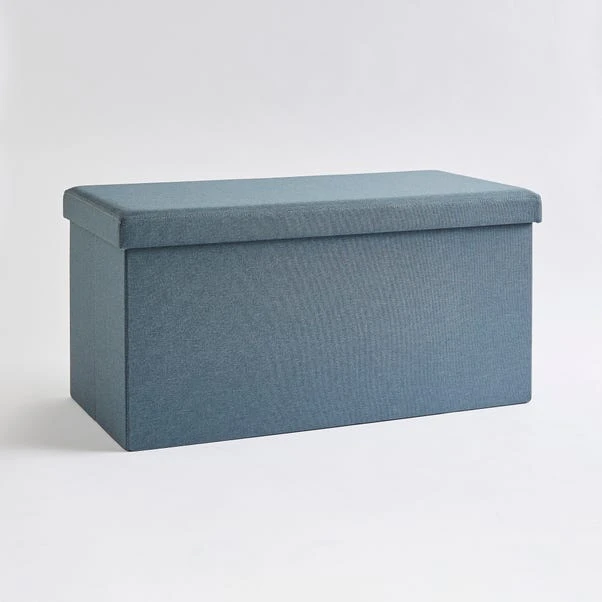 Faux Linen Rectangular Ottoman 13 Faux Linen Rectangular Ottoman - Image 11
