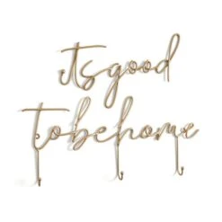 It's Good To Be Home Wire Key Hooks 7 It's Good To Be Home Wire Key Hooks -Dunelm 30895168 alt02