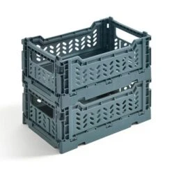 Pack Of 2 Foldable Crates 41 Pack Of 2 Foldable Crates -Dunelm 30898616 alt01