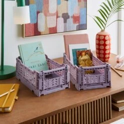 Pack Of 2 Foldable Crates 34 Pack Of 2 Foldable Crates -Dunelm 30898618