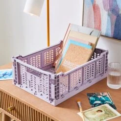 Medium Foldable Crate 40 Medium Foldable Crate -Dunelm 30898621