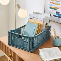 Medium Foldable Crate 37 Medium Foldable Crate -Dunelm 30898622