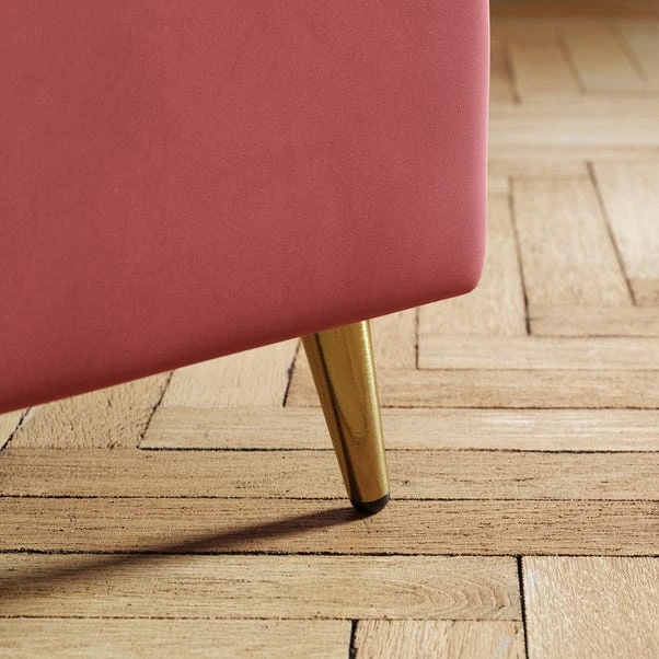 Starla Pleated Velvet End Of Bed Ottoman 5 Starla Pleated Velvet End Of Bed Ottoman - Image 3