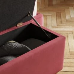 Starla Pleated Velvet End Of Bed Ottoman 19 Starla Pleated Velvet End Of Bed Ottoman -Dunelm 30915367 alt04