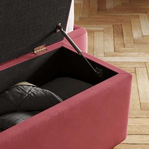 Starla Pleated Velvet End Of Bed Ottoman 6 Starla Pleated Velvet End Of Bed Ottoman - Image 4