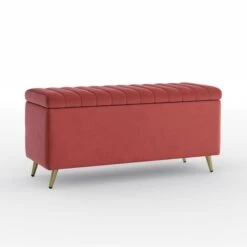 Starla Pleated Velvet End Of Bed Ottoman 21 Starla Pleated Velvet End Of Bed Ottoman -Dunelm 30915367 alt06