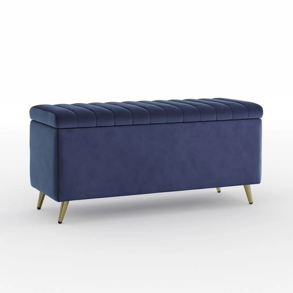 Starla Pleated Velvet End Of Bed Ottoman 15 Starla Pleated Velvet End Of Bed Ottoman - Image 13