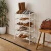 5 Tier Extendable Metal Shoe Rack 1 5 Tier Extendable Metal Shoe Rack -Dunelm 30920801